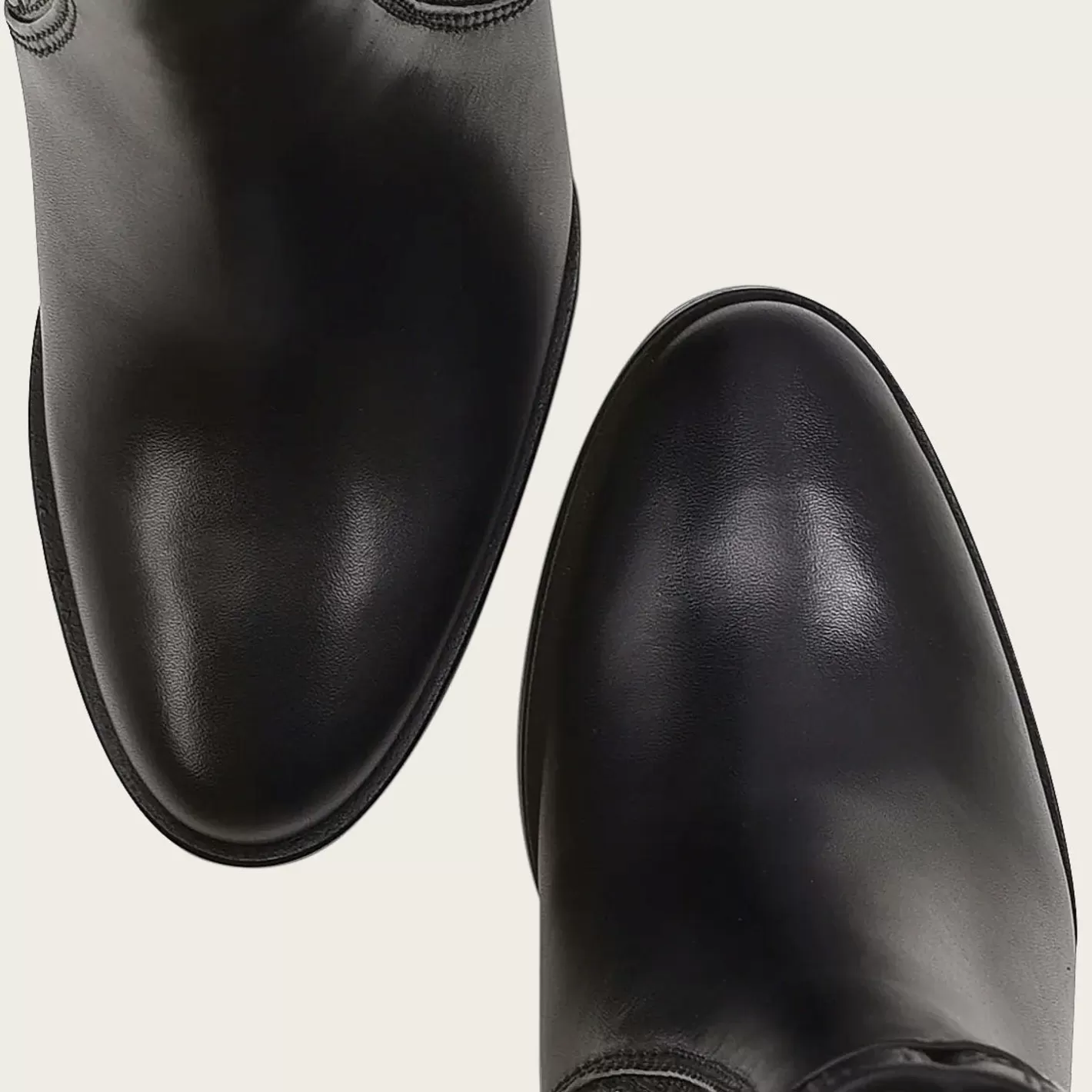 Cuadra Black Booties For Women. Made Of Leather With Geometric Details And Austrian Crystals Sale