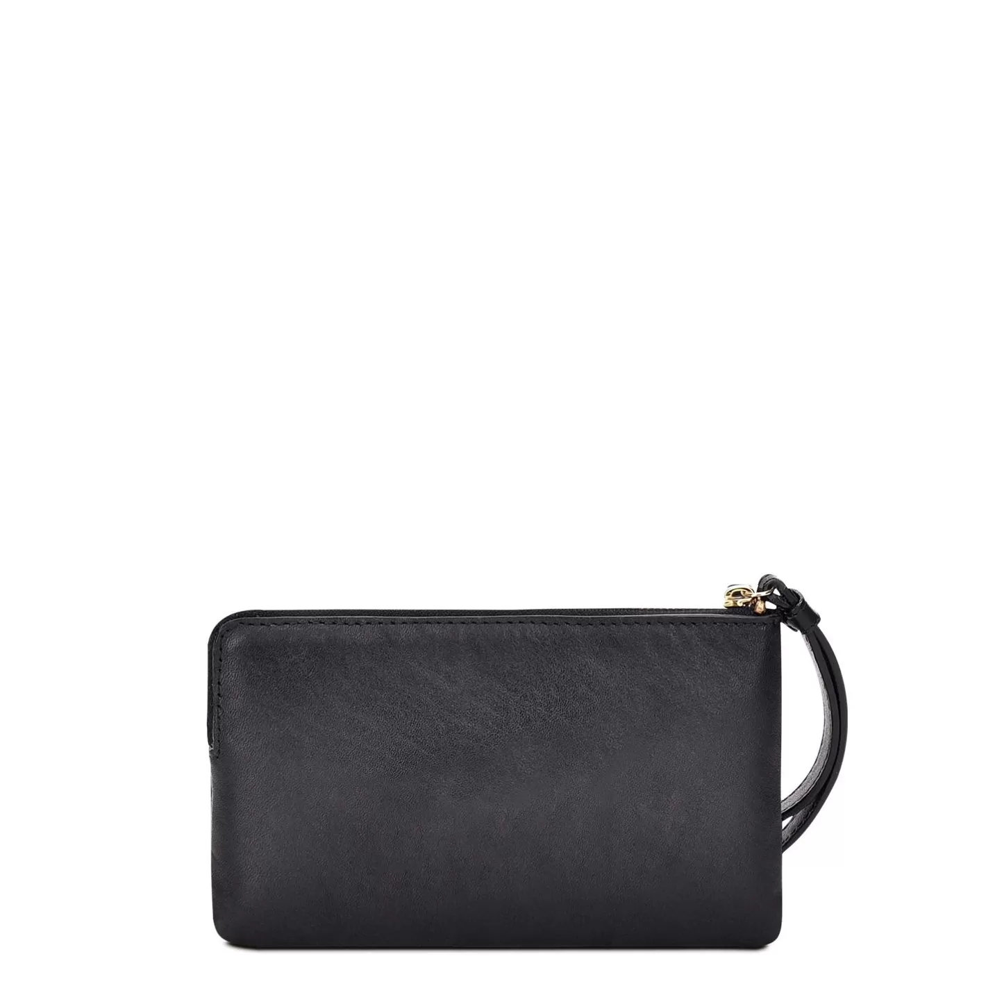 Cuadra Black Coin Wristlet For Women With Hanging Monogram Best Sale