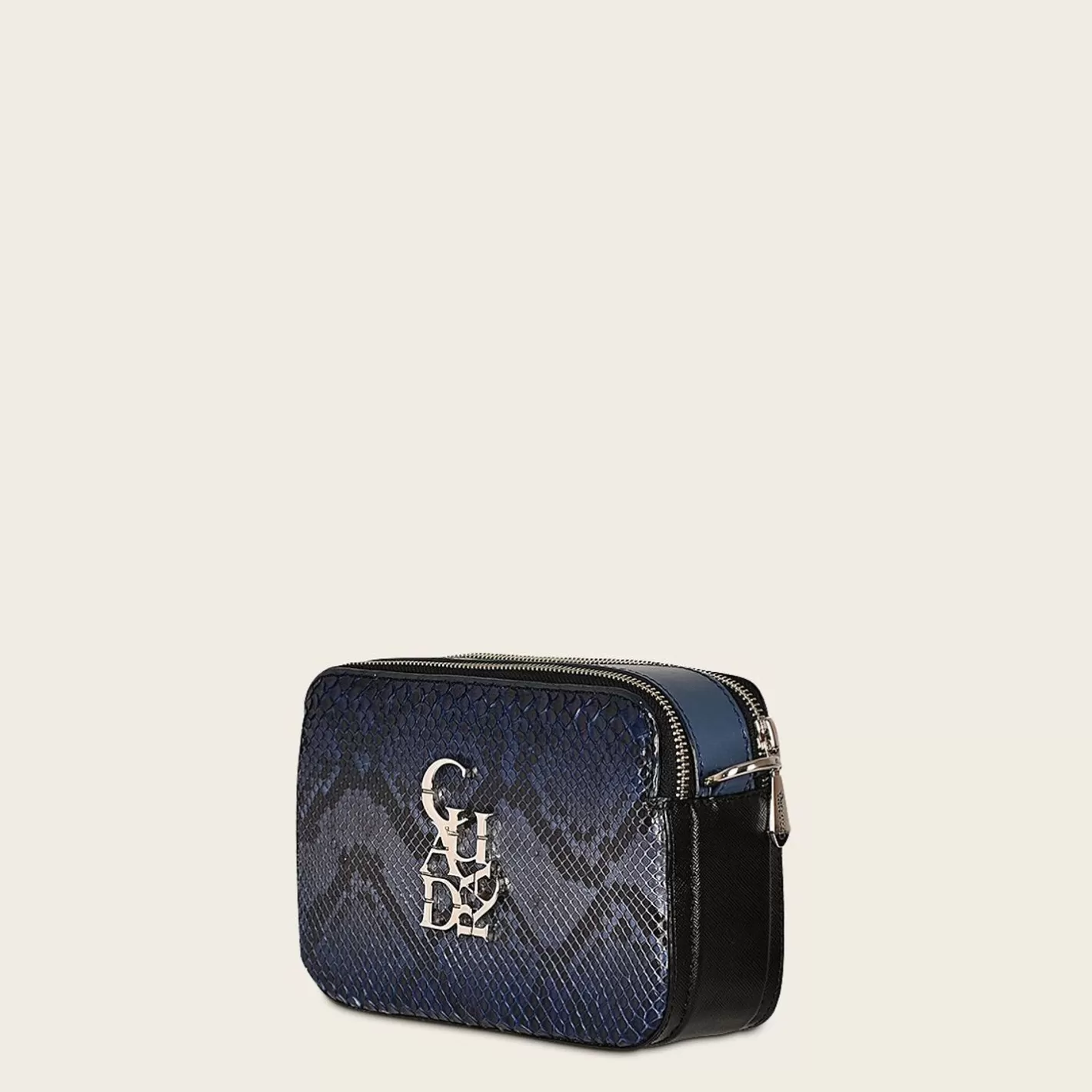 Cuadra Blue Exotic Leather Crossbody Bag Flash Sale