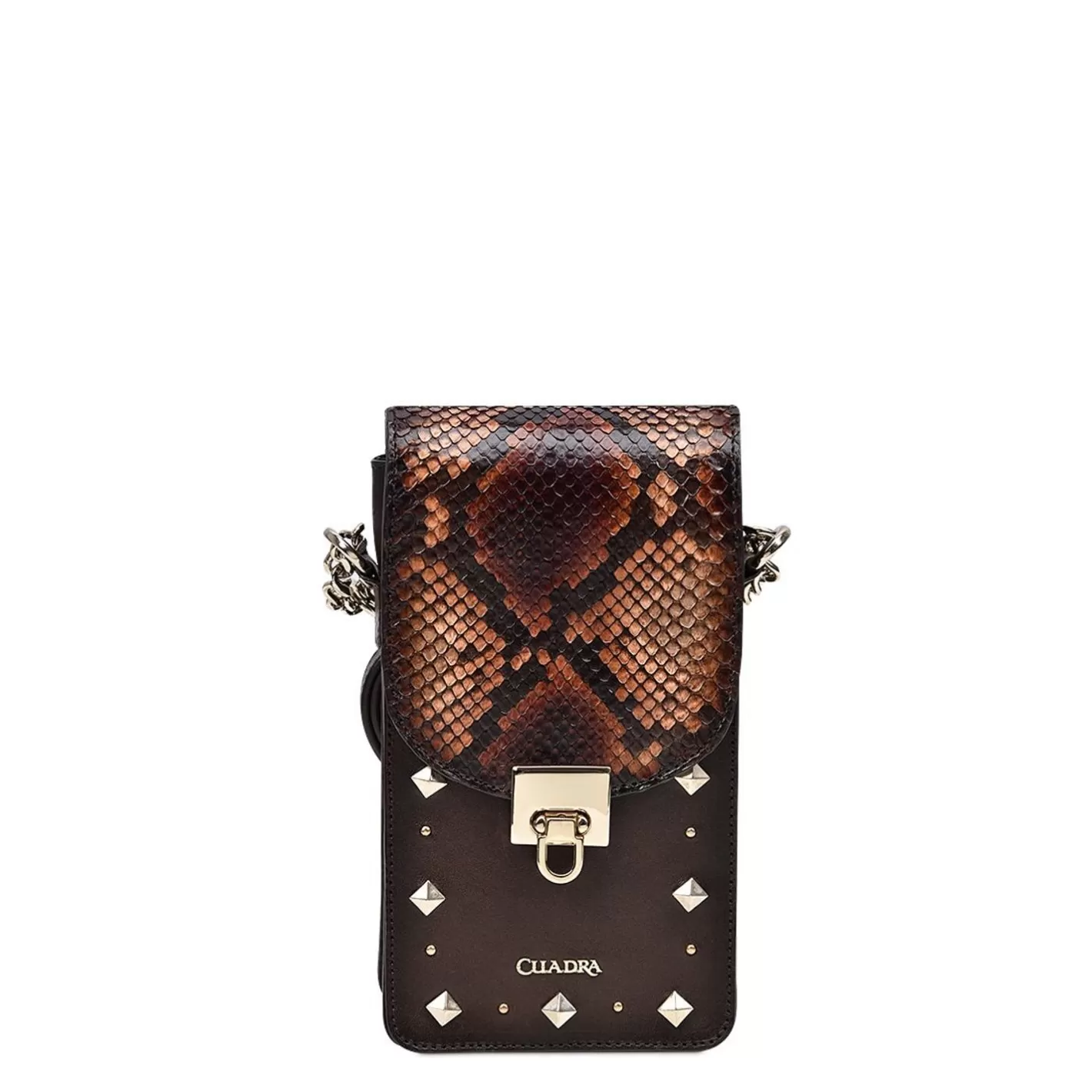 Cuadra Brown Exotic Leather Cell Phone Bag Hot