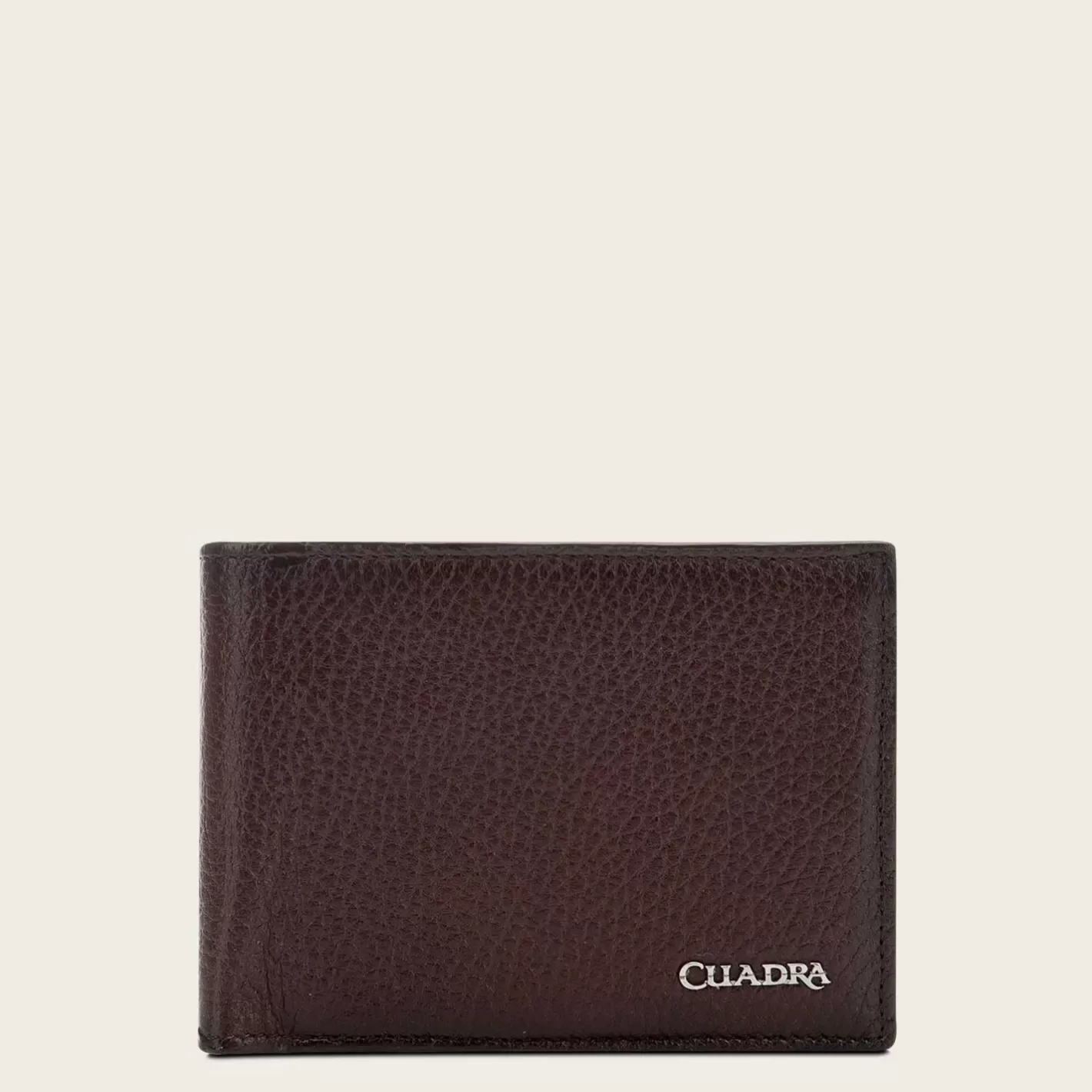 Cuadra Brown Handmade Bifold Deer Leather Wallet Sale