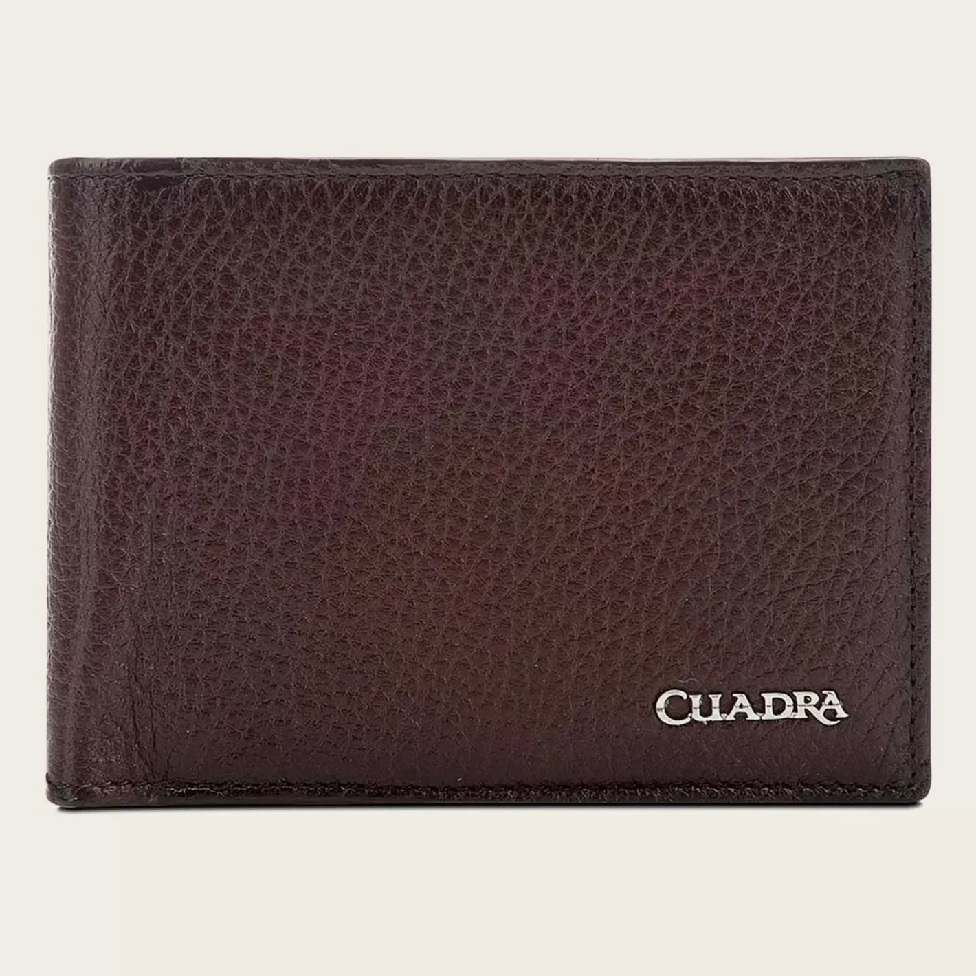 Cuadra Brown Handmade Bifold Deer Leather Wallet Sale