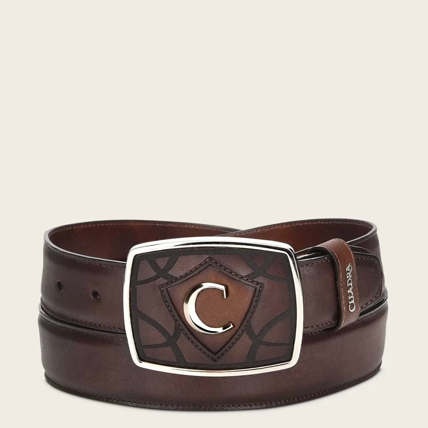 Cuadra Brown Leather Western Belt Outlet