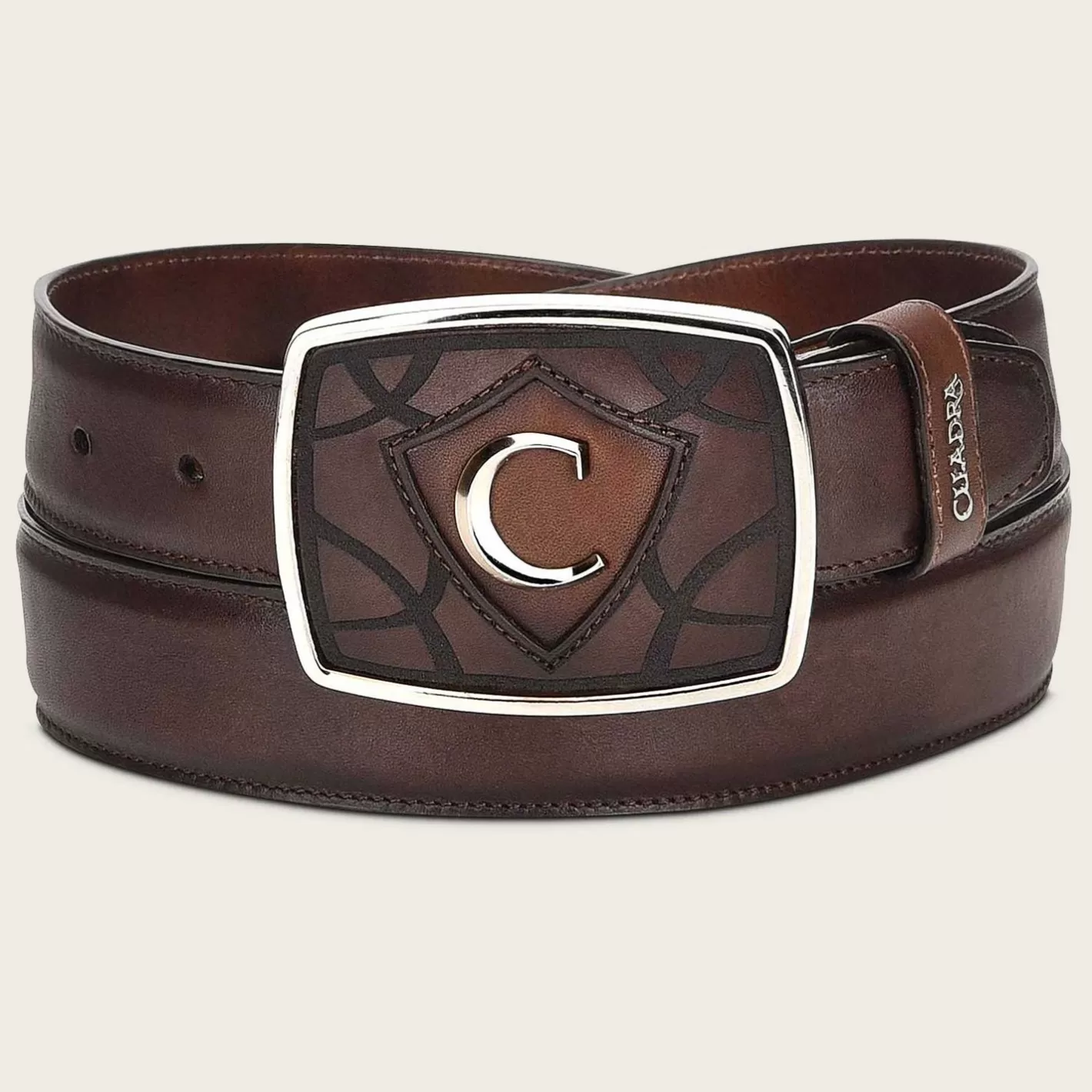 Cuadra Brown Leather Western Belt Outlet