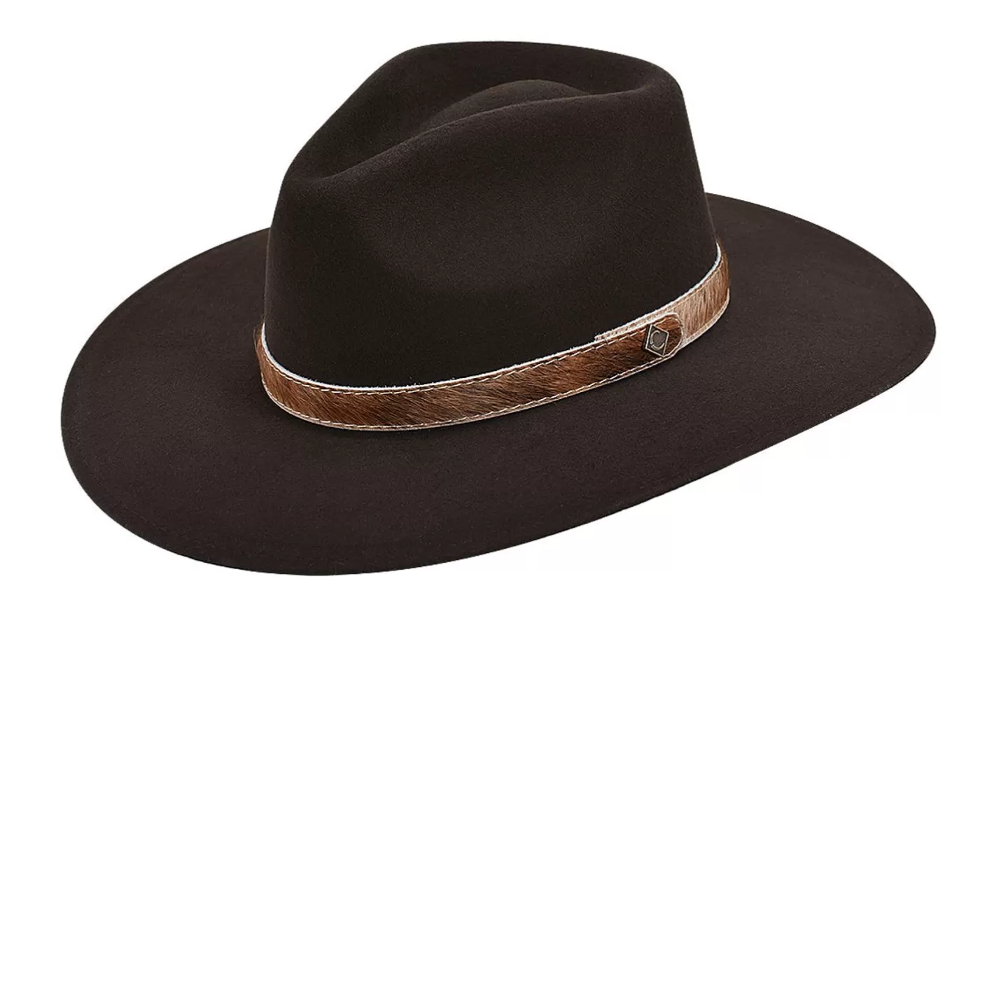 Cuadra Brown Wool Hat Hot