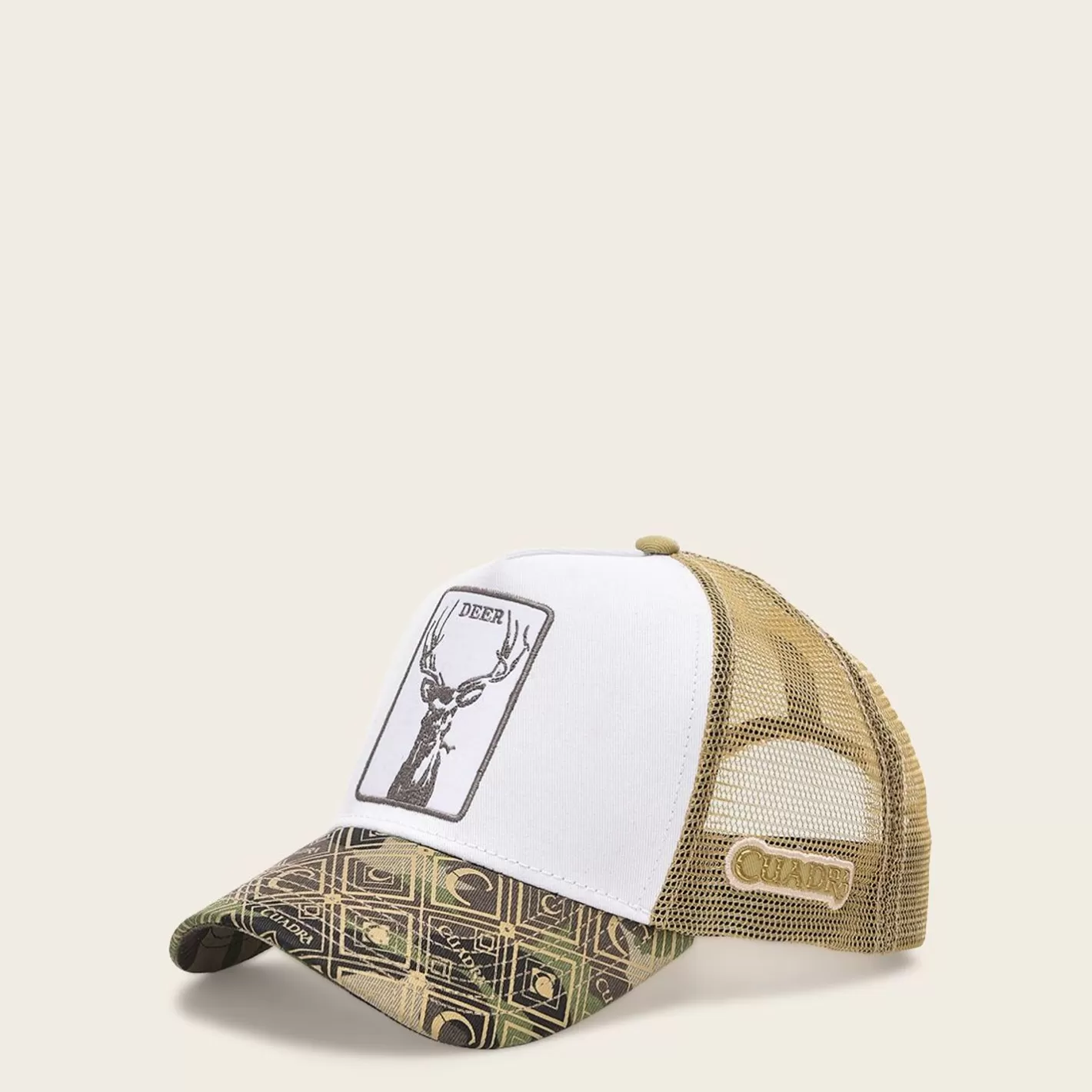 Cuadra Camouflage Cap With Embroidery Deer Patch New