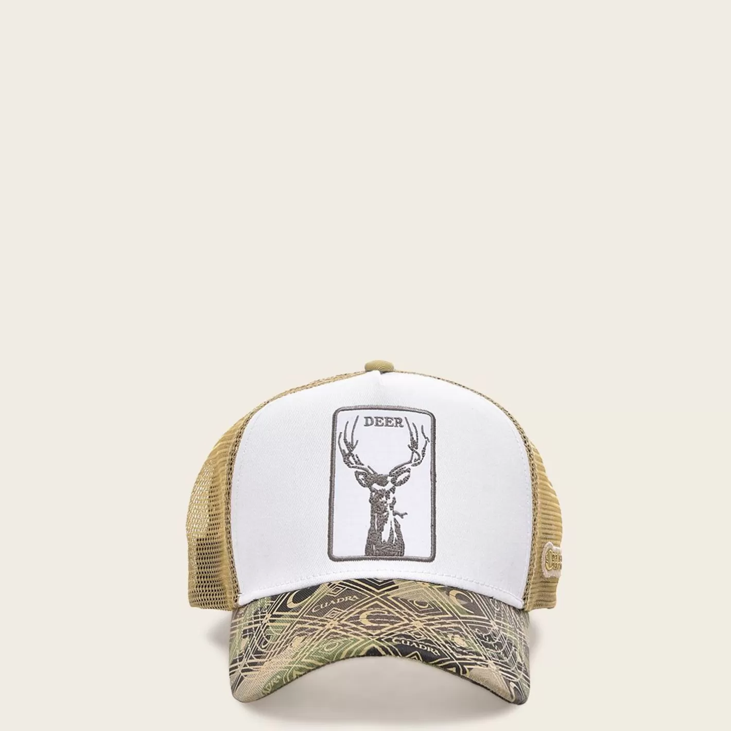 Cuadra Camouflage Cap With Embroidery Deer Patch New