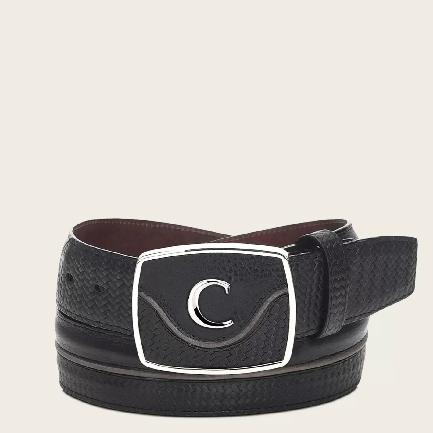 Cuadra Engraved Black Leather Western Belt Best