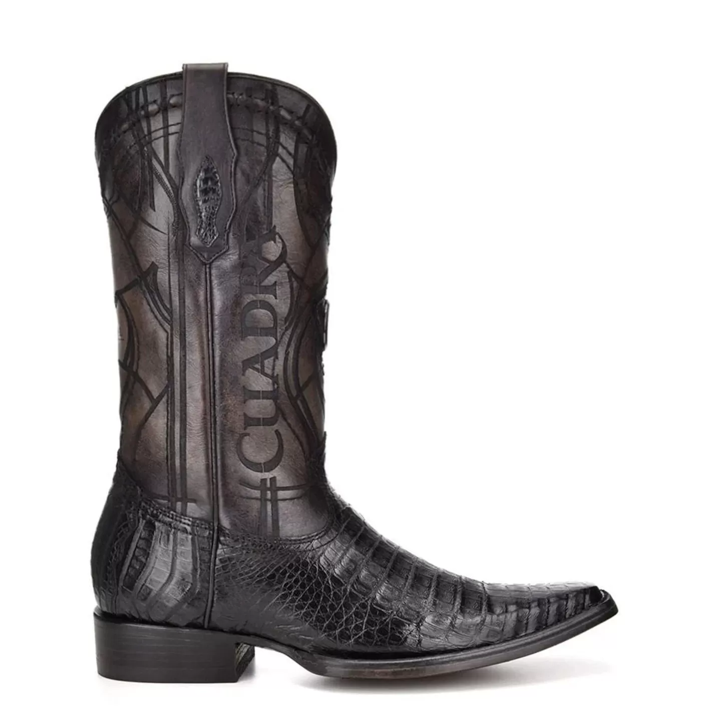 Cuadra Engraved Cayman Leather Western Boots New