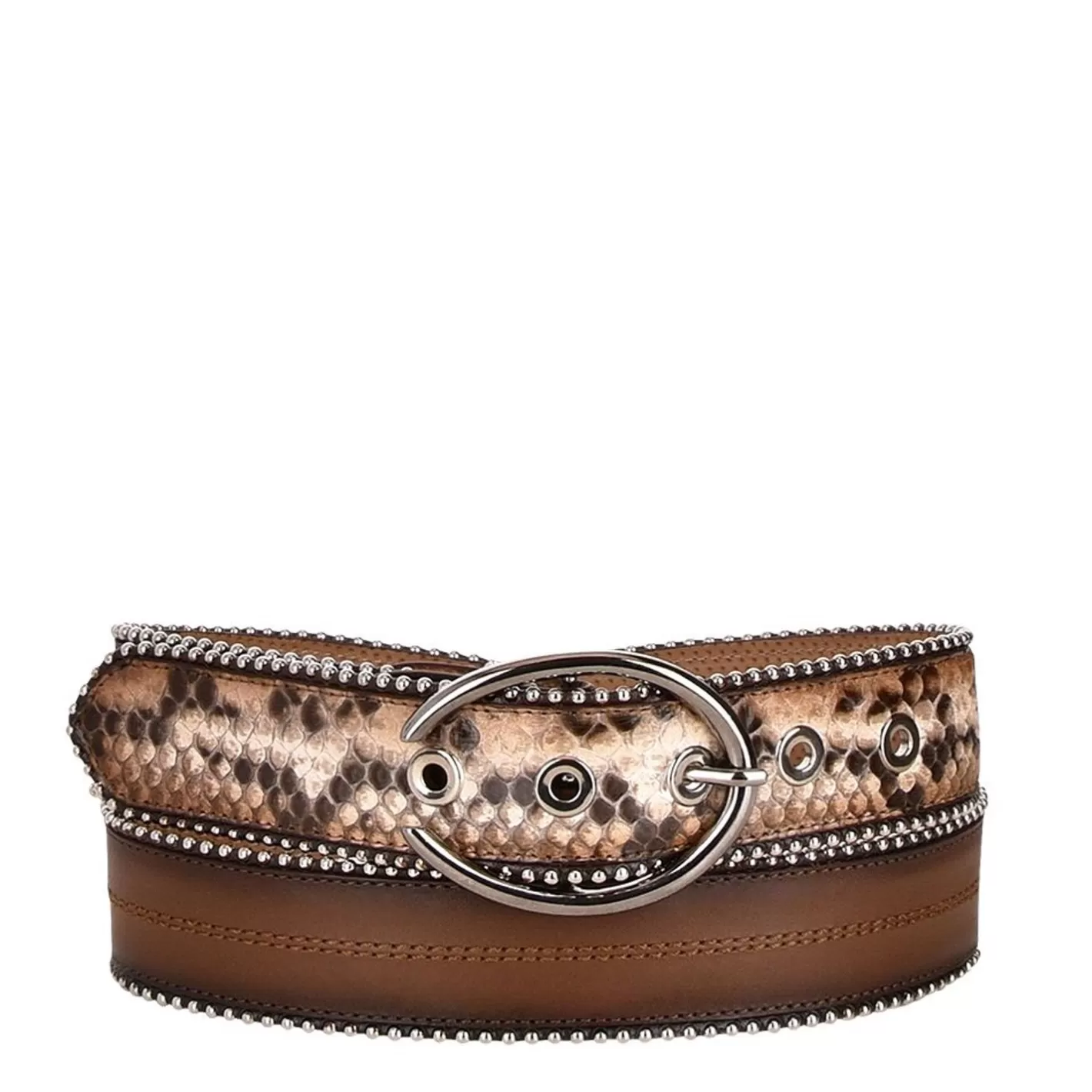 Cuadra Exotic Honey Leather Belt Cheap