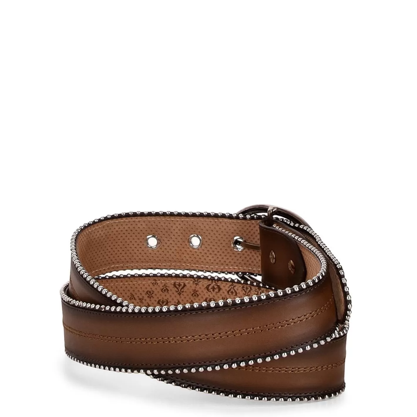 Cuadra Exotic Honey Leather Belt Cheap