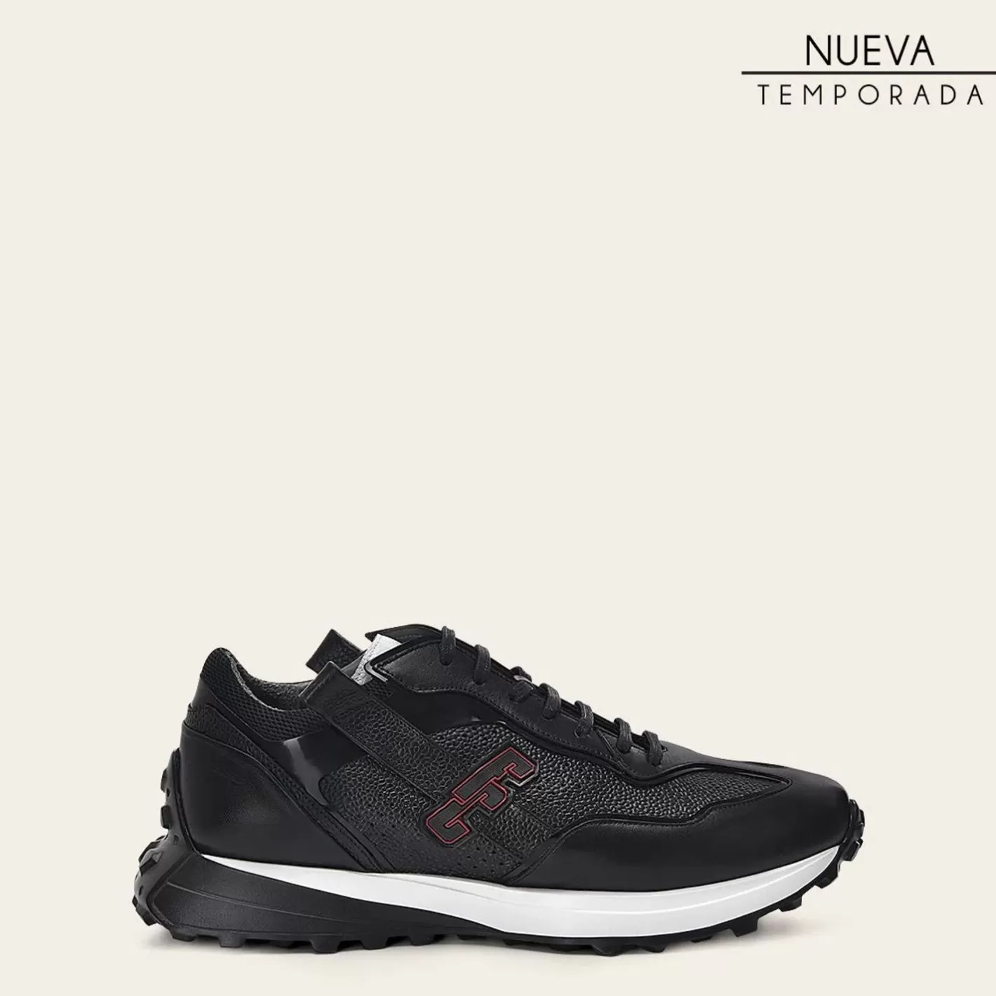 Cuadra Genuine Black Leather Sneakers With Eva Sole Outlet