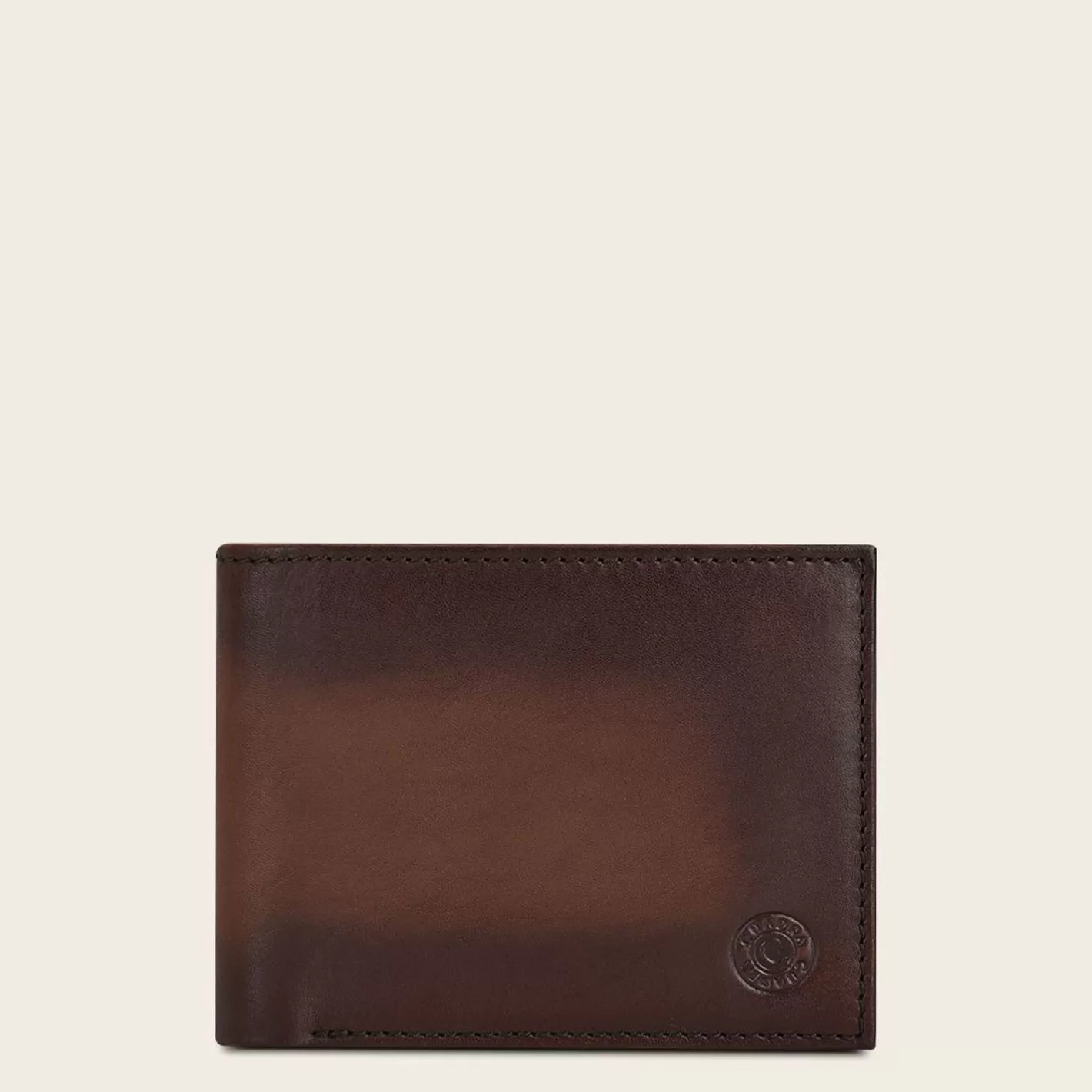 Cuadra Gradient Brown Bovine Leather Wallet Flash Sale