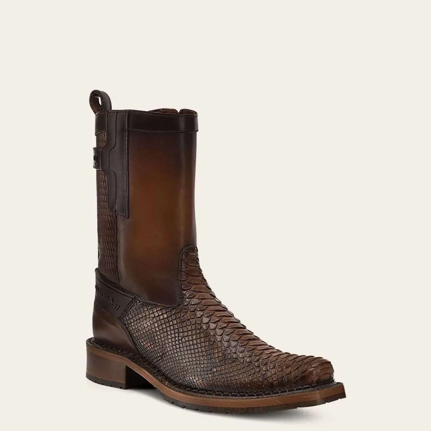 Cuadra Handcrafted Honey Exotic Leather Boot Shop