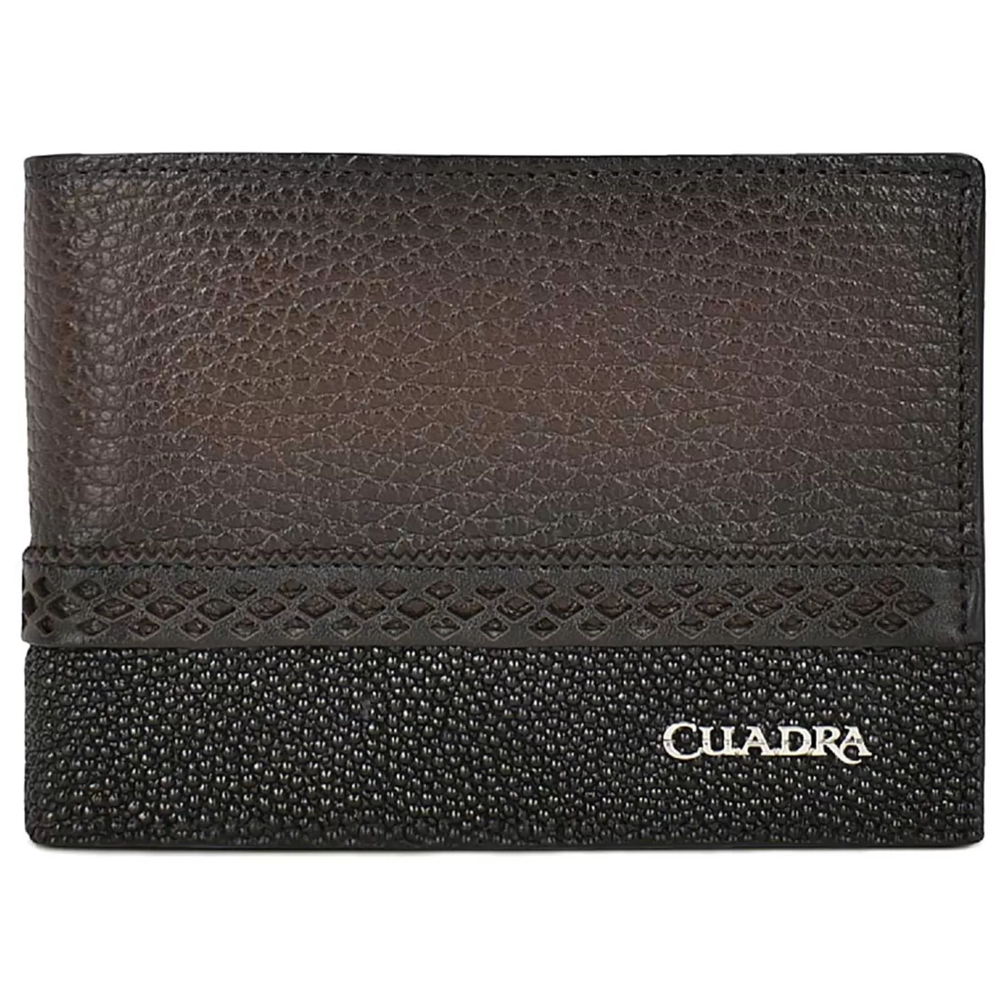 Cuadra Handmade Bi-Tone Leather Wallet Flash Sale