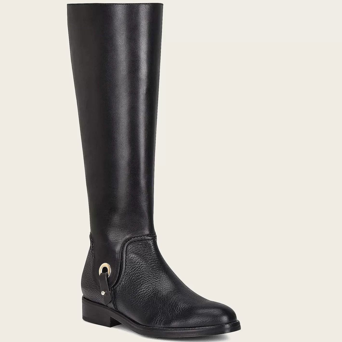 Cuadra Hand-Painted Black Leather Riding Boot Best