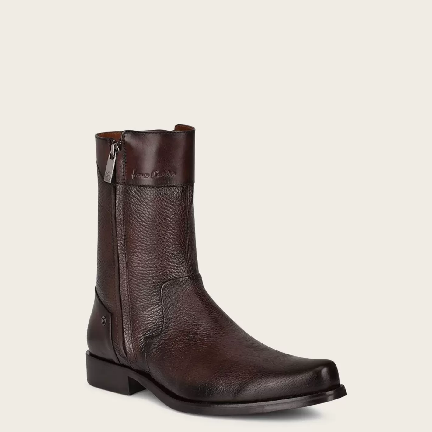 Cuadra Hand-Painted Dark Brown Leather Boots By Franco Online