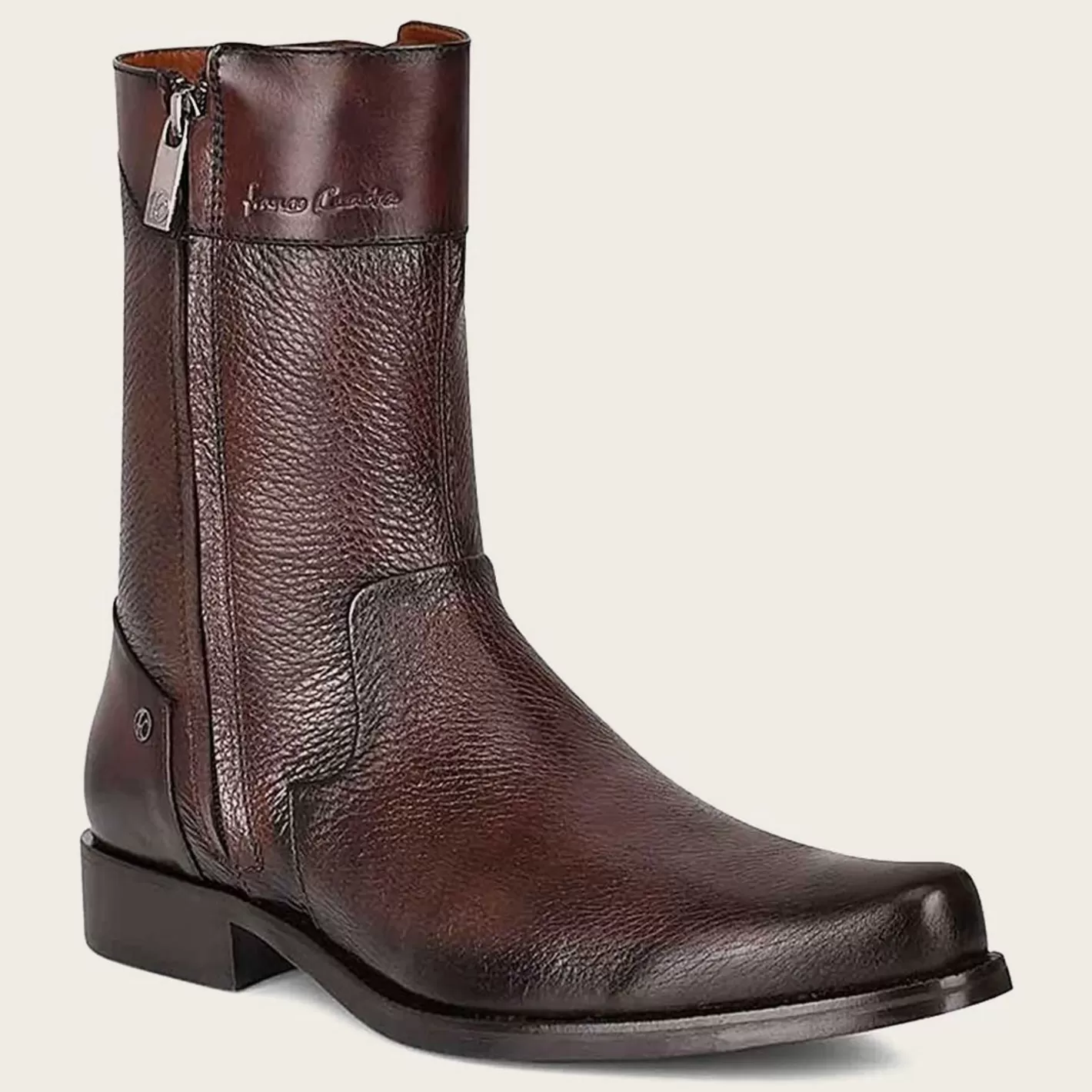 Cuadra Hand-Painted Dark Brown Leather Boots By Franco Online