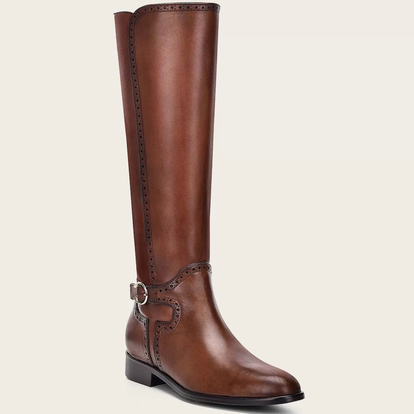 Cuadra Hand-Painted Honey Leather Riding Boot Discount