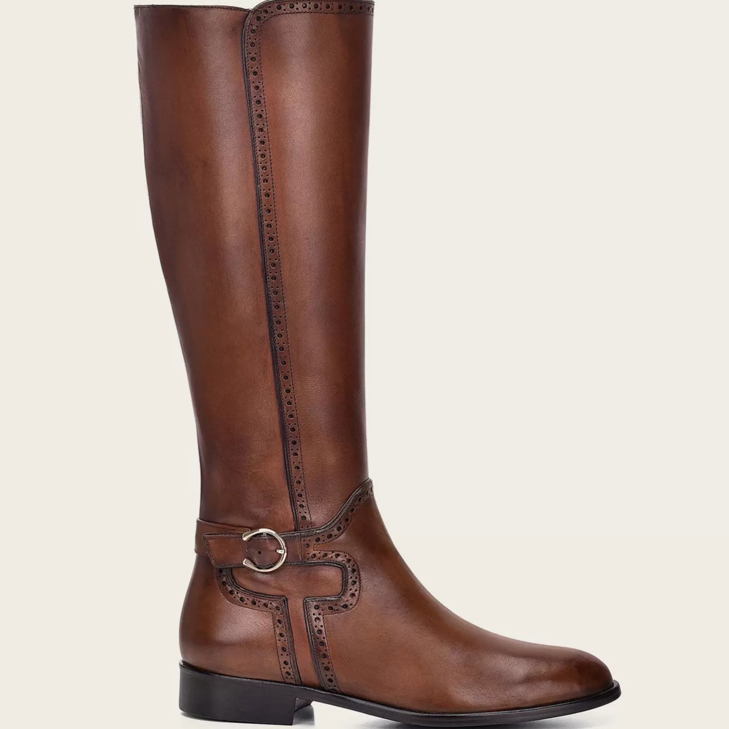 Cuadra Hand-Painted Honey Leather Riding Boot Discount