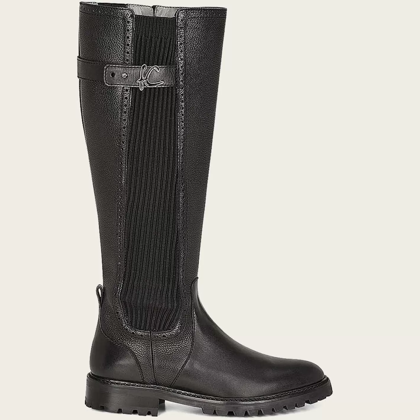 Cuadra High Boot Black Bovine Leather Boot Sale