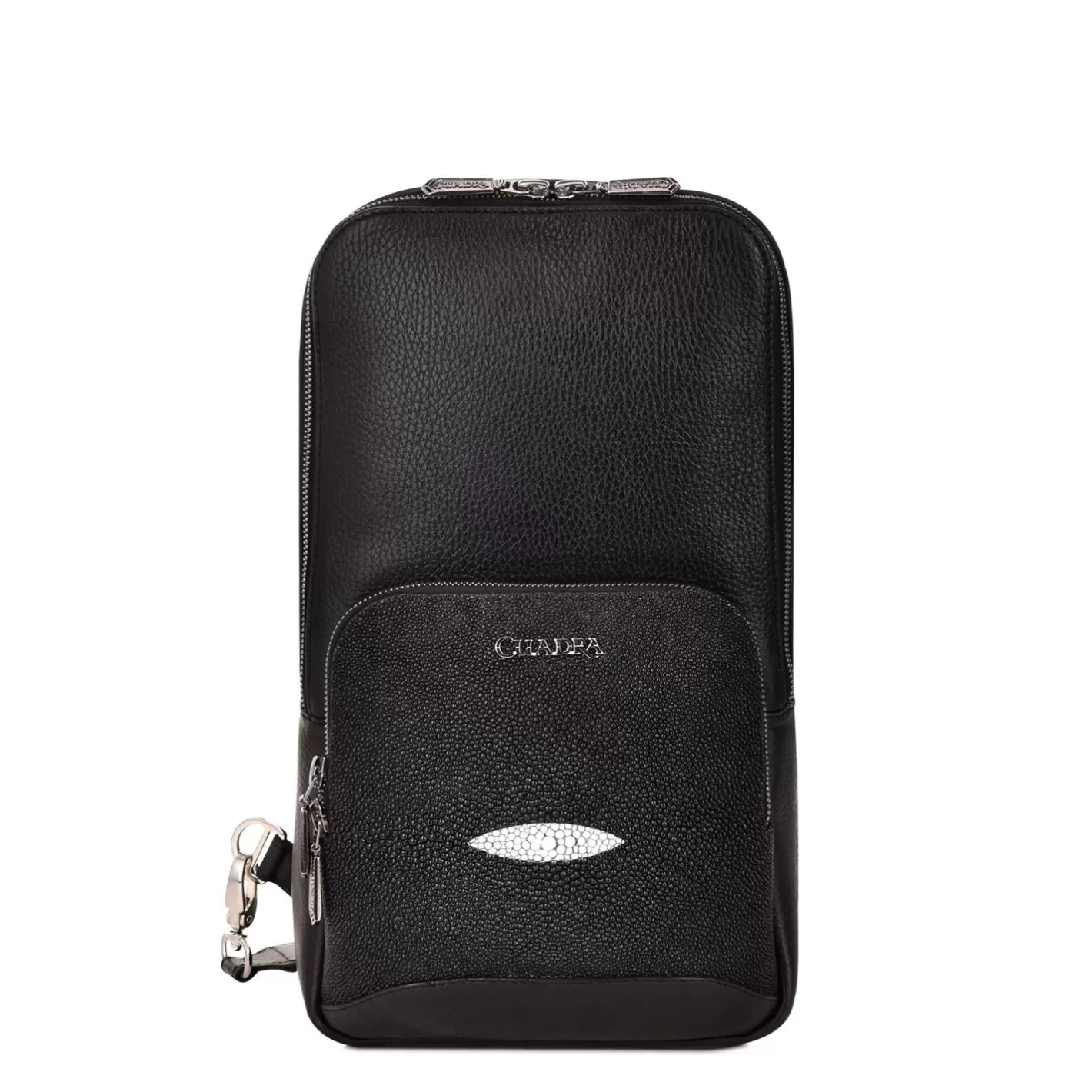 Cuadra Mens Black Leather Shoulder Bag Online