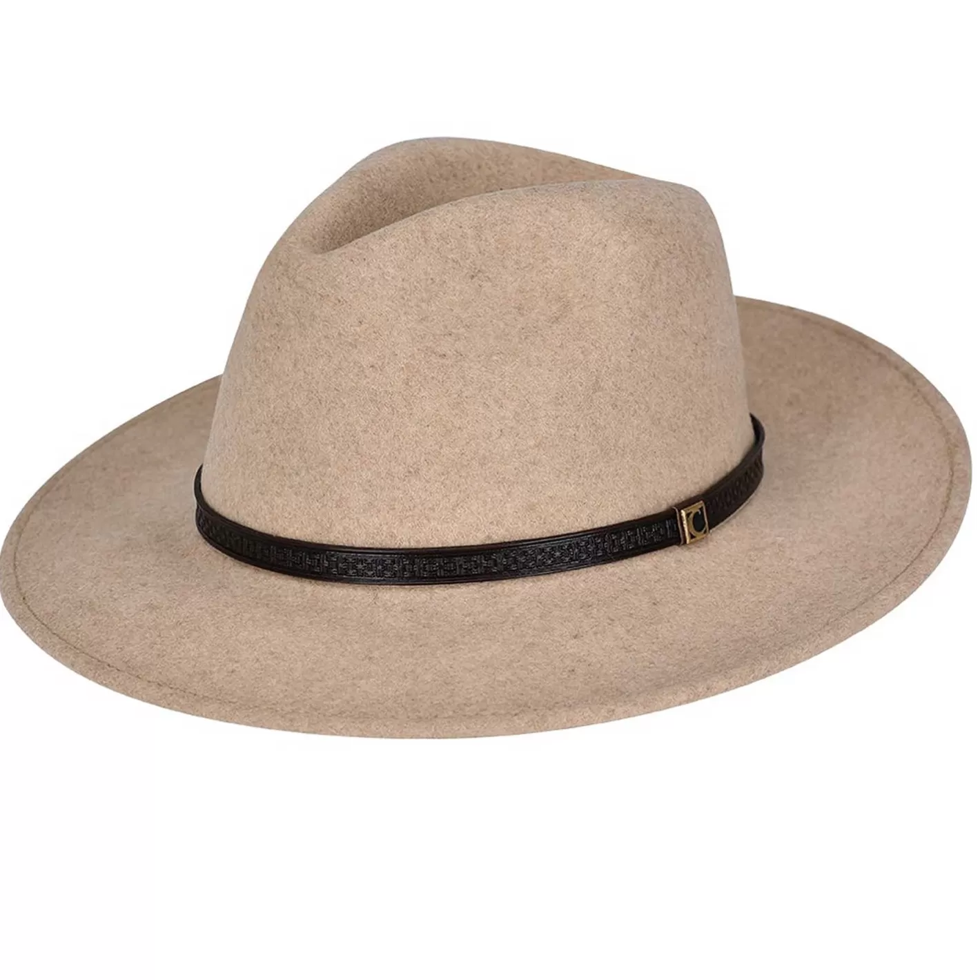 Cuadra Sand Color Safari Wool Hat Flash Sale