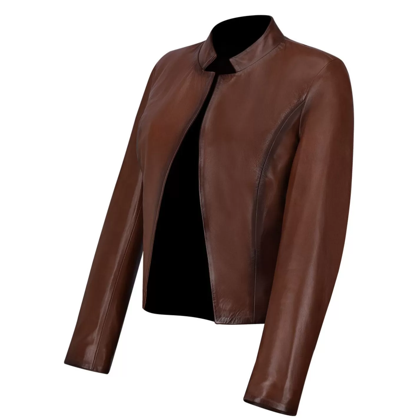 Cuadra Womens Brown Leather Short Jacket Clearance