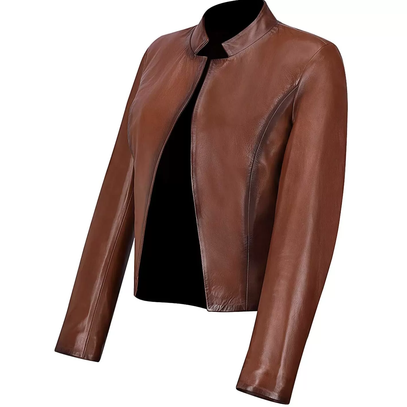 Cuadra Womens Brown Leather Short Jacket Clearance